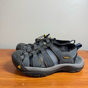 Keen H2 Men’s Waterproof Hiking Sandal Closed Toe Outdoor Blue Grey Swim M8